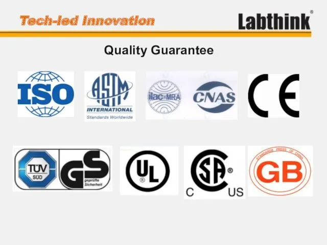 Tech-led Innovation Quality Guarantee