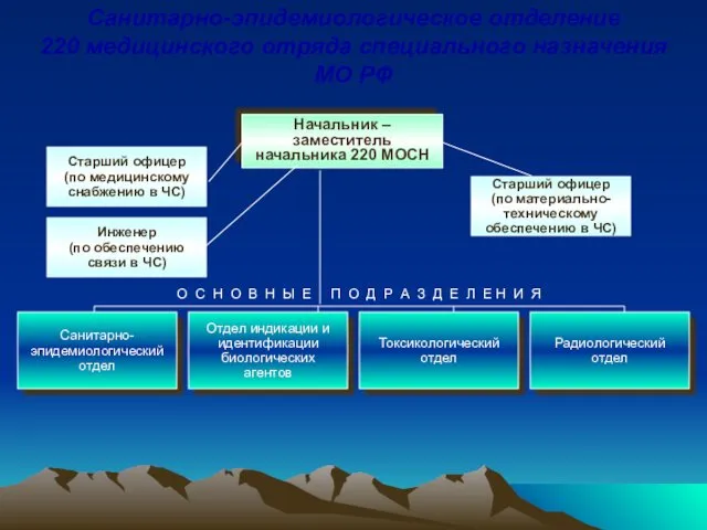 Санитарно-эпидемиологическое отделение 220 медицинского отряда специального назначения МО РФ Начальник