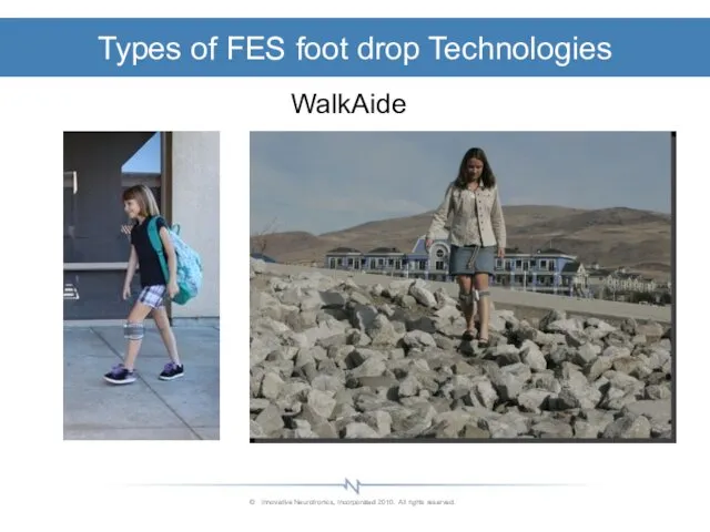 Types of FES foot drop Technologies WalkAide