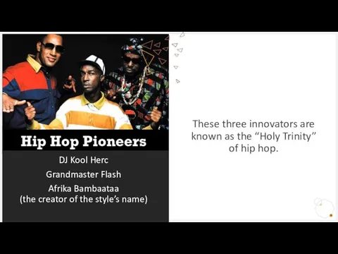 Hip Hop Pioneers DJ Kool Herc Grandmaster Flash Afrika Bambaataa