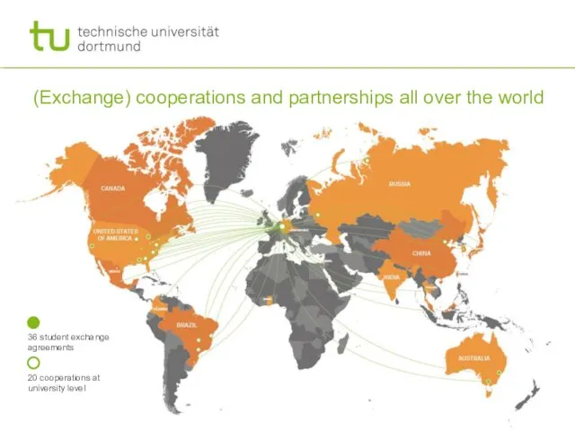 (Exchange) cooperations and partnerships all over the world