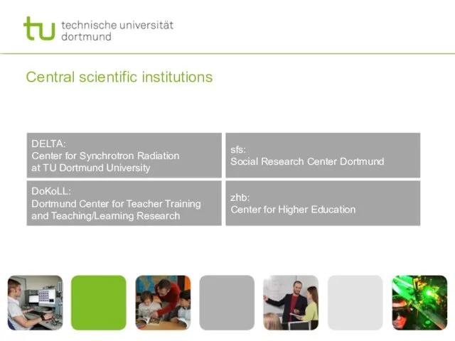 Central scientific institutions DELTA: Center for Synchrotron Radiation at TU