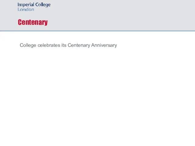 Centenary College celebrates its Centenary Anniversary