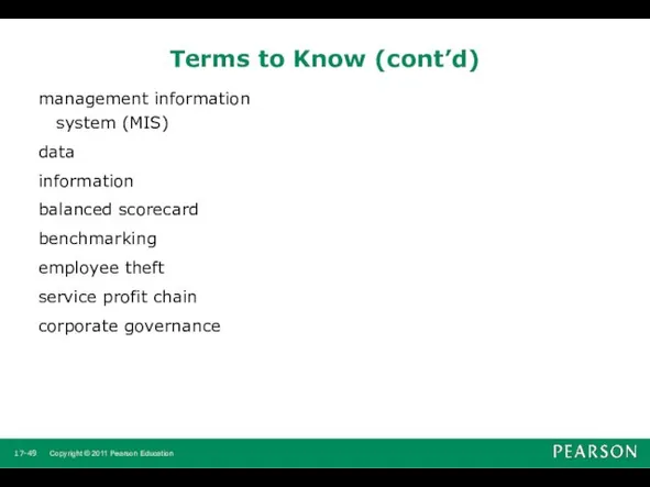 management information system (MIS) data information balanced scorecard benchmarking employee