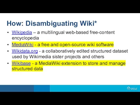 Wikipedia – a multilingual web-based free-content encyclopedia MediaWiki - a