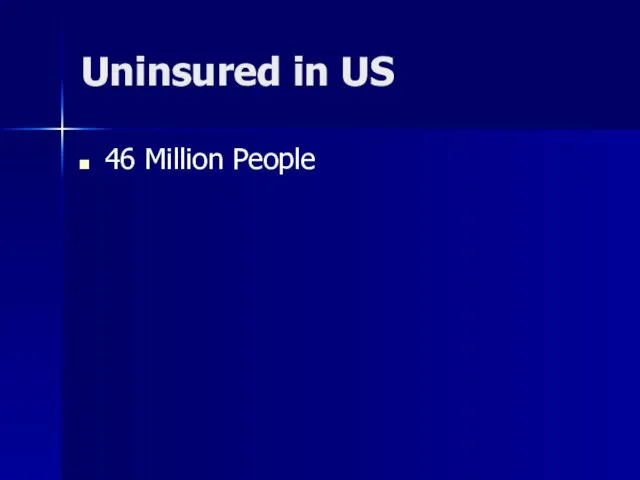 Uninsured in US 46 Million People