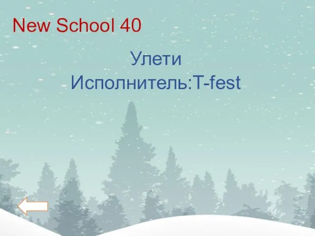 New School 40 Улети Исполнитель:T-fest