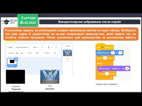 20.02.2022 Сьогодні Розглянемо задачу: як реалізувати плавне ввімкнення світла на