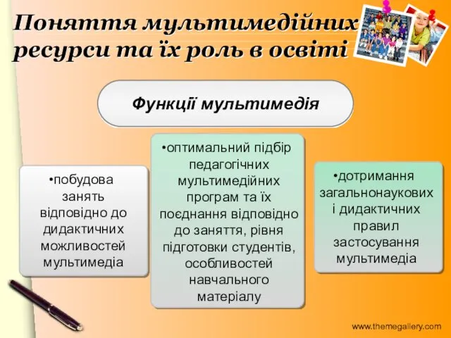 Поняття мультимедійних ресурси та їх роль в освіті побудова занять