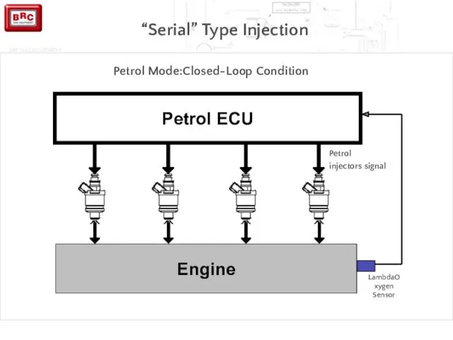 Petrol ECU Petrol injectors signal Engine “Serial” Type Injection Petrol Mode:Closed-Loop Condition