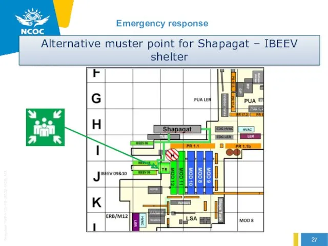 Alternative muster point for Shapagat – IBEEV shelter Emergency response