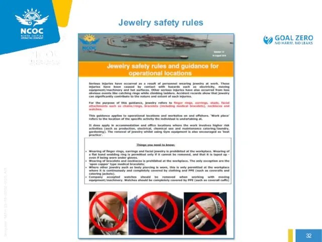 Jewelry safety rules