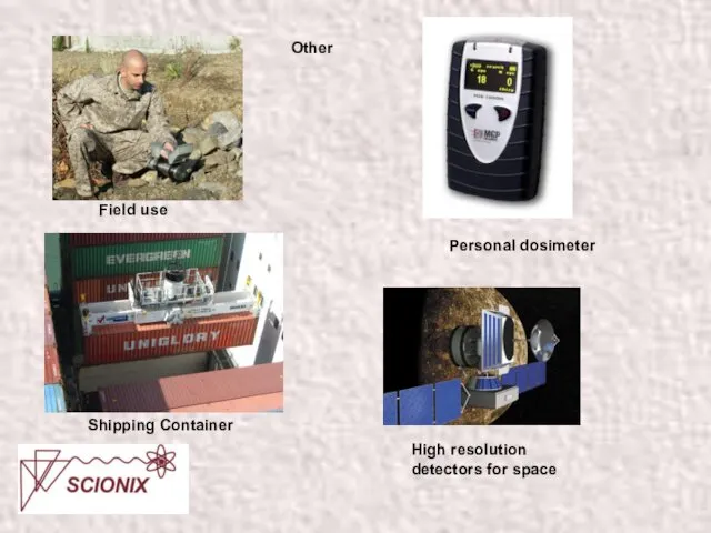 Shipping Container Personal dosimeter Field use Other High resolution detectors for space