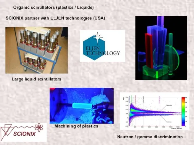 Organic scintillators (plastics / Liquids) SCIONIX partner with ELJEN technologies