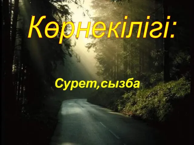 Сурет,сызба Көрнекілігі: