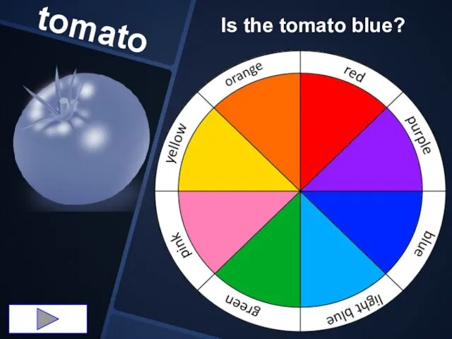 tomato Is the tomato blue?