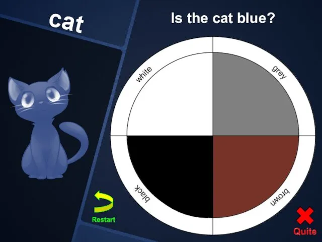 cat Is the cat blue?
