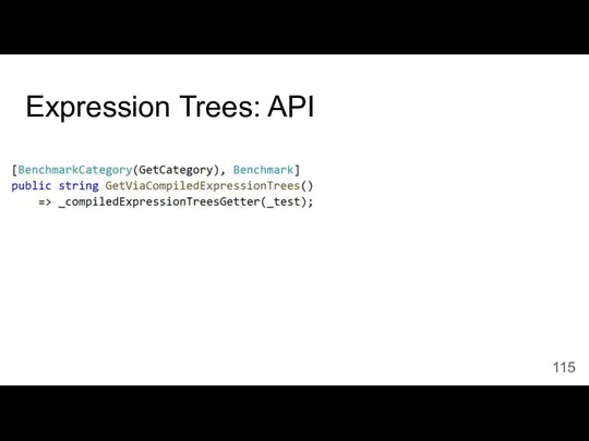 Expression Trees: API