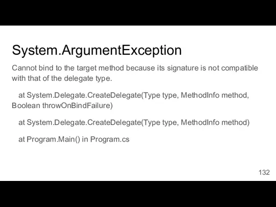 System.ArgumentException Cannot bind to the target method because its signature