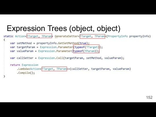 Expression Trees (object, object)