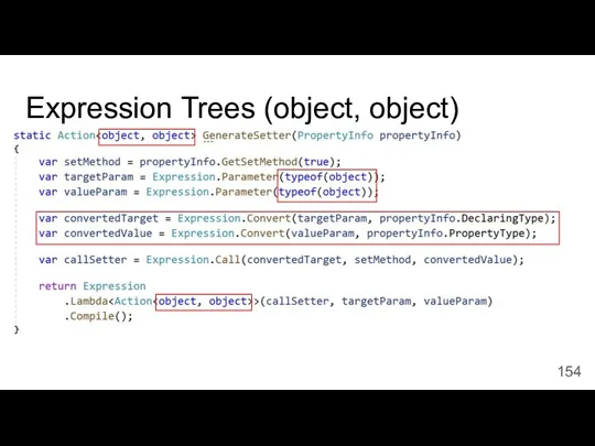 Expression Trees (object, object)