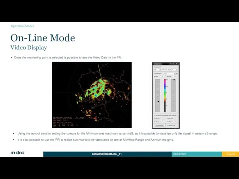 Once the monitoring point is selected is possible to see