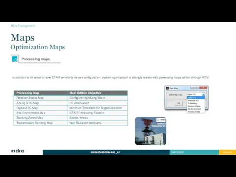 Maps Optimization Maps In addition to tilt selection and CFAR