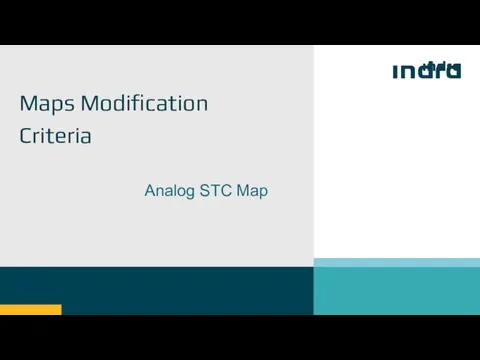 Analog STC Map Maps Modification Criteria