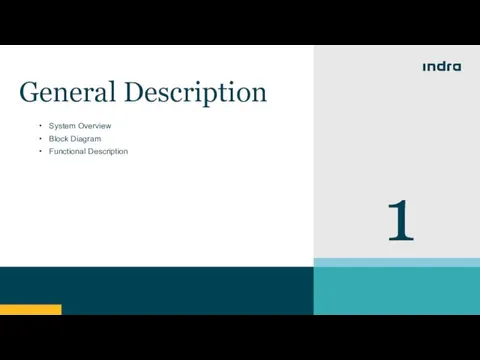 1 General Description System Overview Block Diagram Functional Description