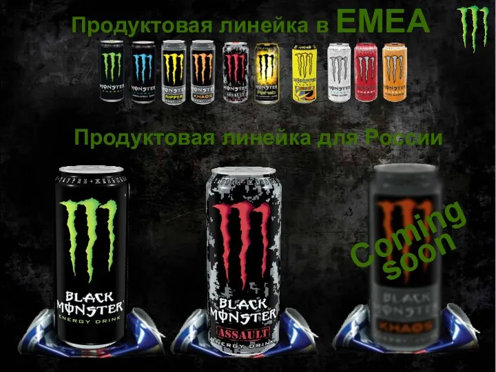 Продуктовая линейка в EMEA Coming soon Продуктовая линейка для России