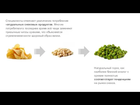 Специалисты отмечают увеличение потребления натуральных снековых продуктов. Многие потребители в последнее время всё