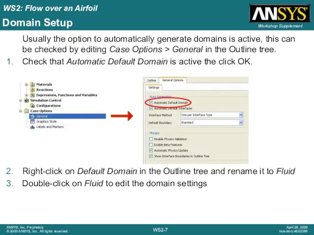 Domain Setup Usually the option to automatically generate domains is