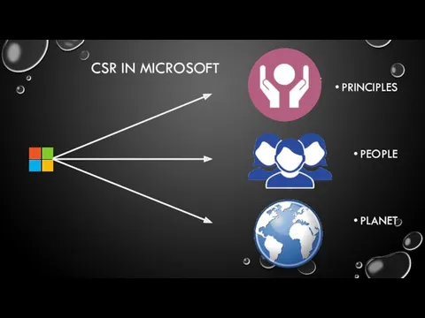 CSR IN MICROSOFT PRINCIPLES PEOPLE PLANET