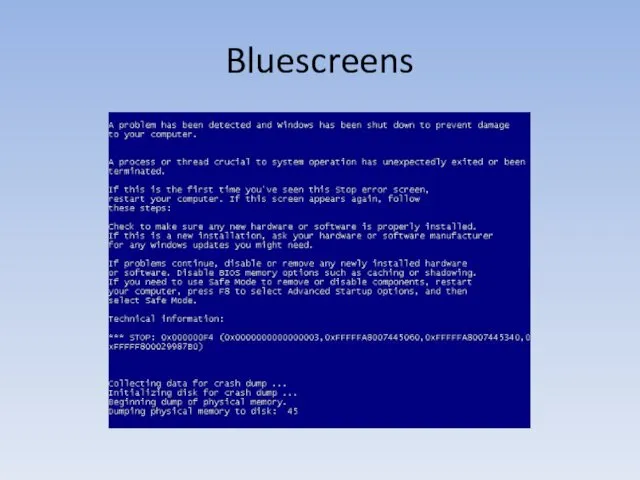 Bluescreens