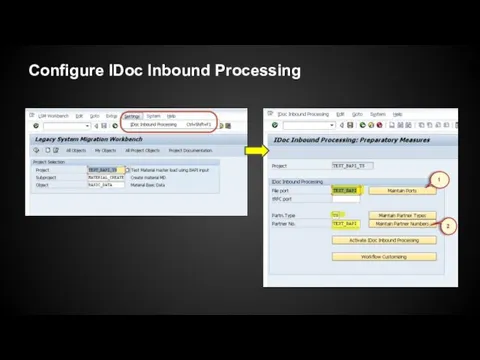 Configure IDoc Inbound Processing
