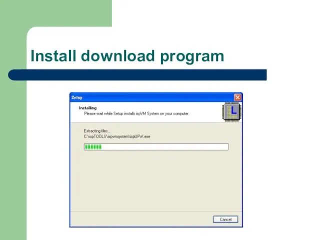 Install download program
