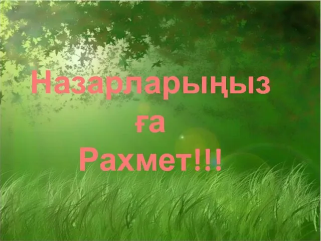 Назарларыңызға Рахмет!!!