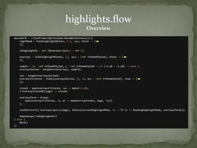 highlights.flow Overview