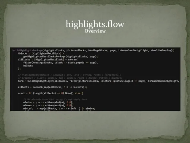 highlights.flow Overview