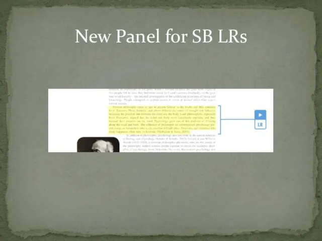 New Panel for SB LRs