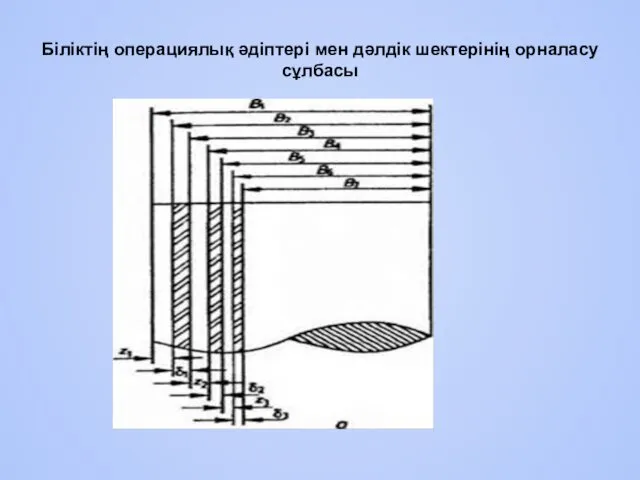 Біліктің операциялық әдіптері мен дәлдік шектерінің орналасу сұлбасы