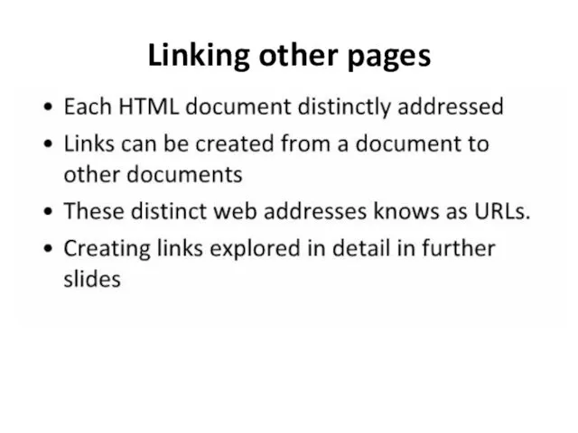 Linking other pages