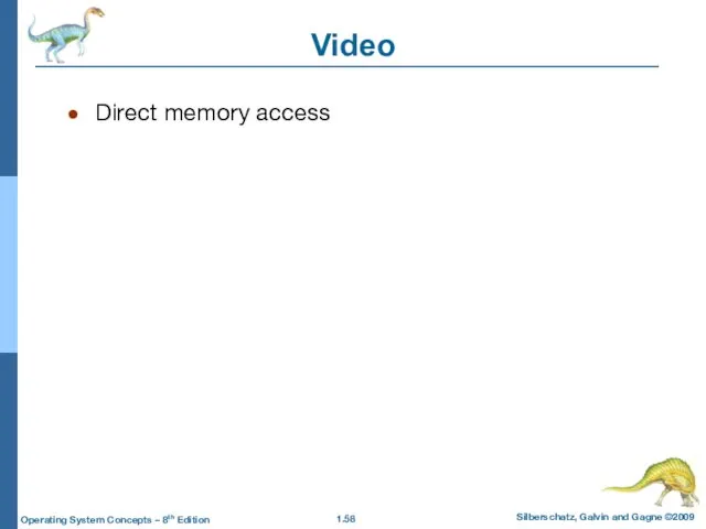 Video Direct memory access