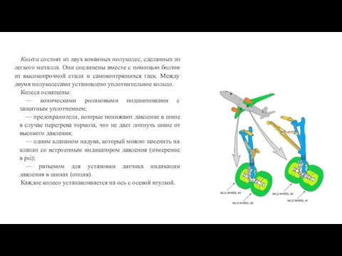 Колеса состоят из двух кованных полуколес, сделанных из легкого металла.