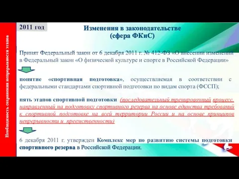 Принят Федеральный закон от 6 декабря 2011 г. № 412-ФЗ