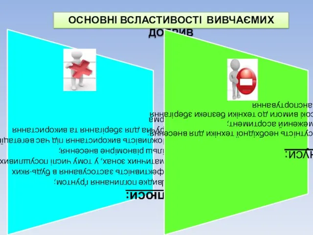 ОСНОВНІ ВСЛАСТИВОСТІ ВИВЧАЄМИХ ДОБРИВ