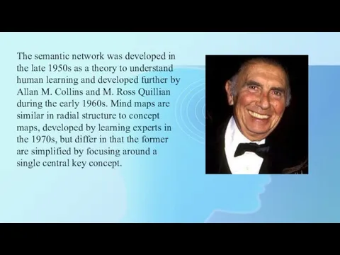 The semantic network was developed in the late 1950s as