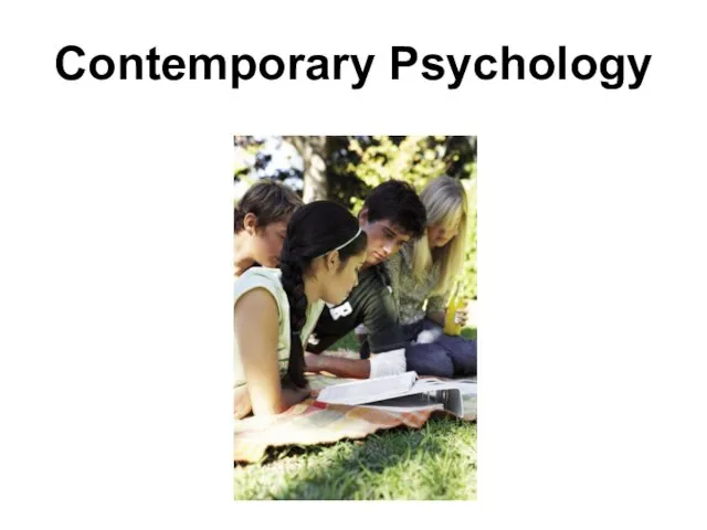 Contemporary Psychology