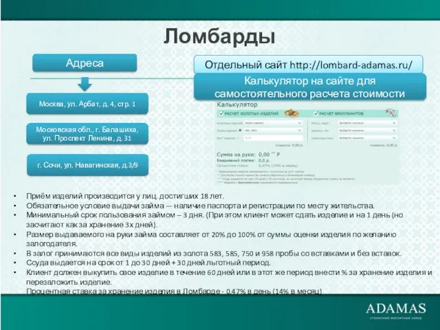 Ломбарды Москва, ул. Арбат, д. 4, стр. 1 Московская обл.,