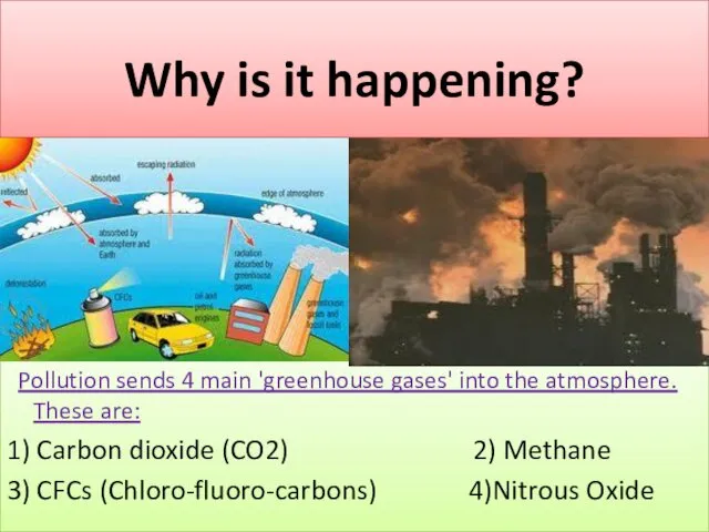 Why is it happening? Pollution sends 4 main 'greenhouse gases'